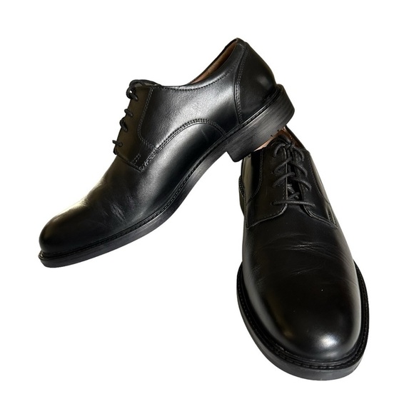 JOHNSTON & MURPHY CARLSON BLACK PLAIN-TOE DERBY OXFORDS SIZE 11.5 main image 10
